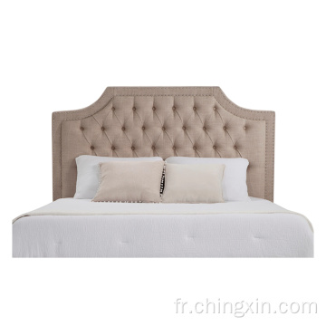 Meubles de chambre à coucher tapissés par capitonnage de bouton de style américain de lit de tissu